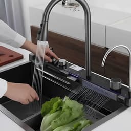 Lifestyle — robinet extractible avec jet pulvérisateur et cascade