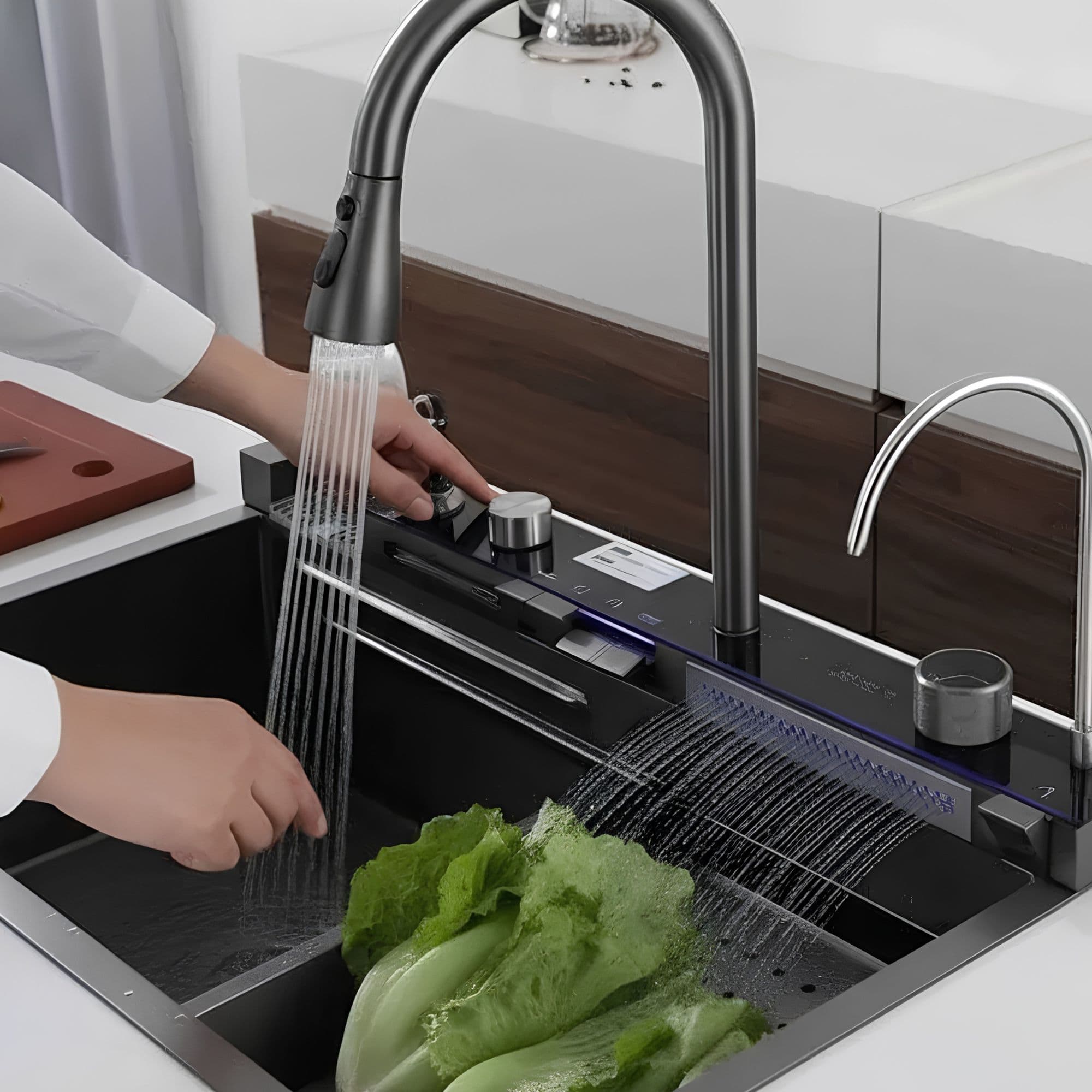 Lifestyle — robinet extractible avec jet pulvérisateur et cascade