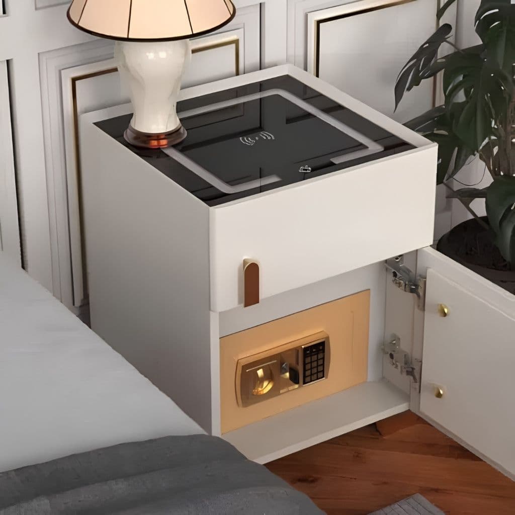 Table de chevet INEO avec coffre intégré — vue complète