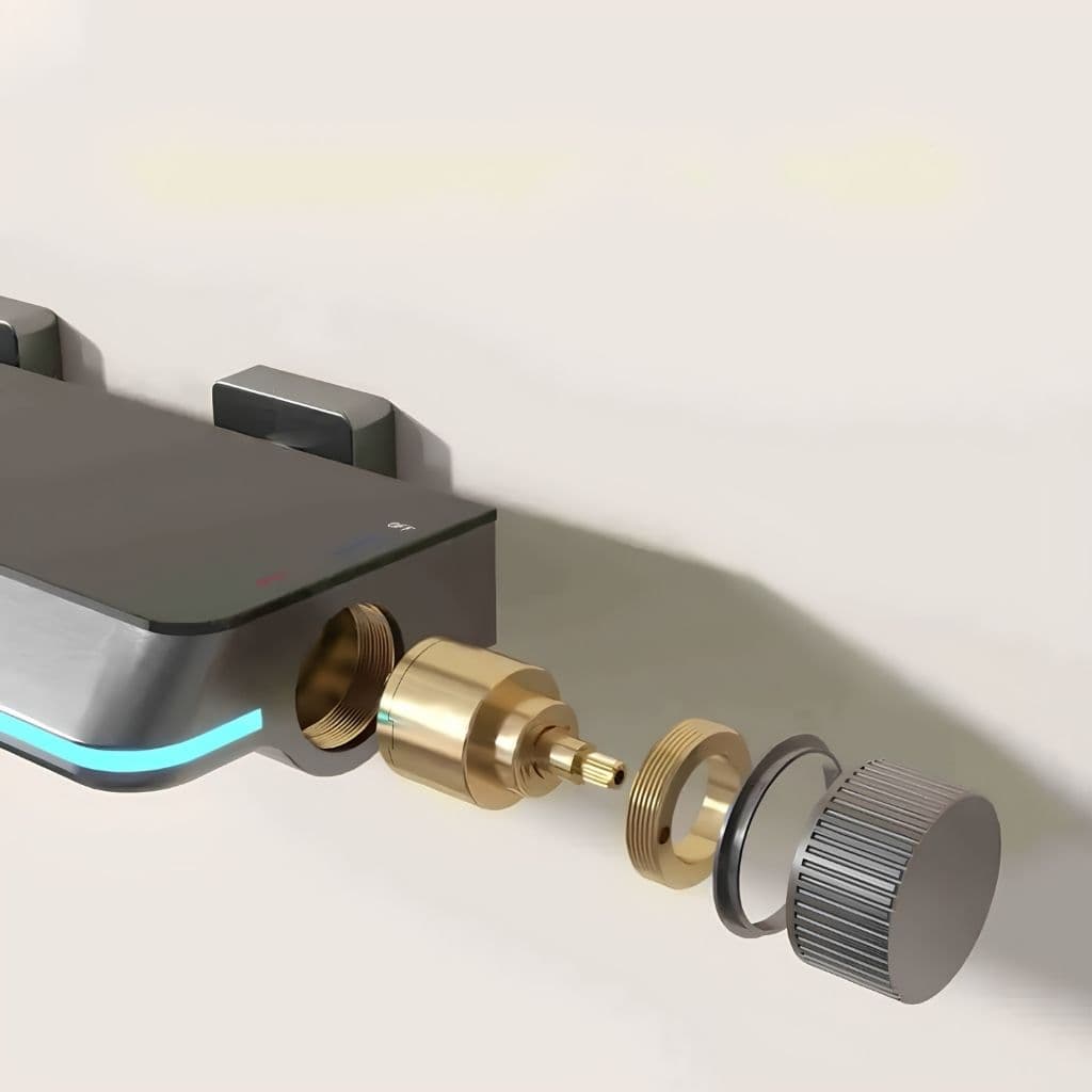 Détail tablette intégrée et sélecteur