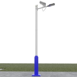 Mât d'éclairage solaire INEO 5m — vue d'ensemble
